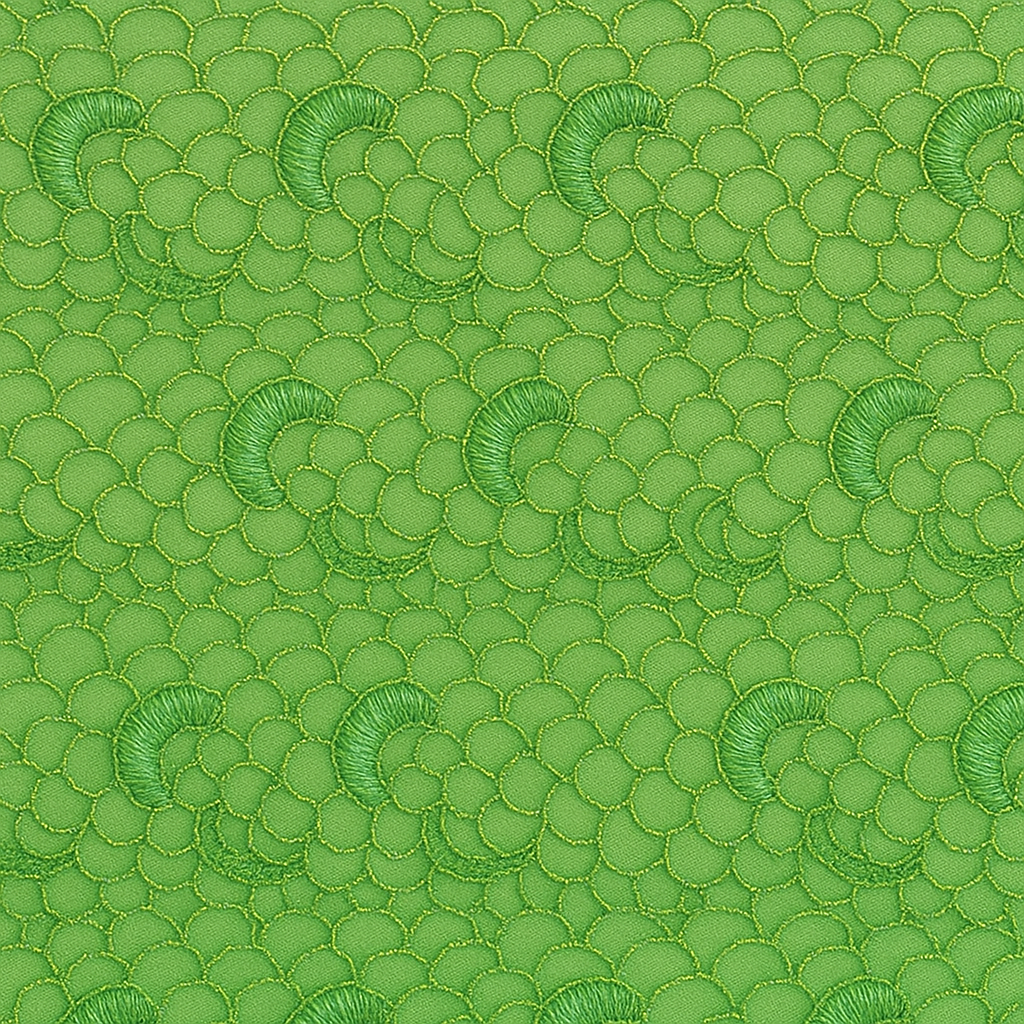 Colorful fabric textile on showcase in store