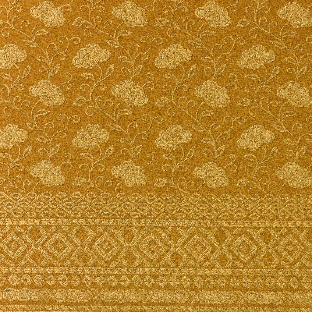 Colorful fabric textile on showcase in store